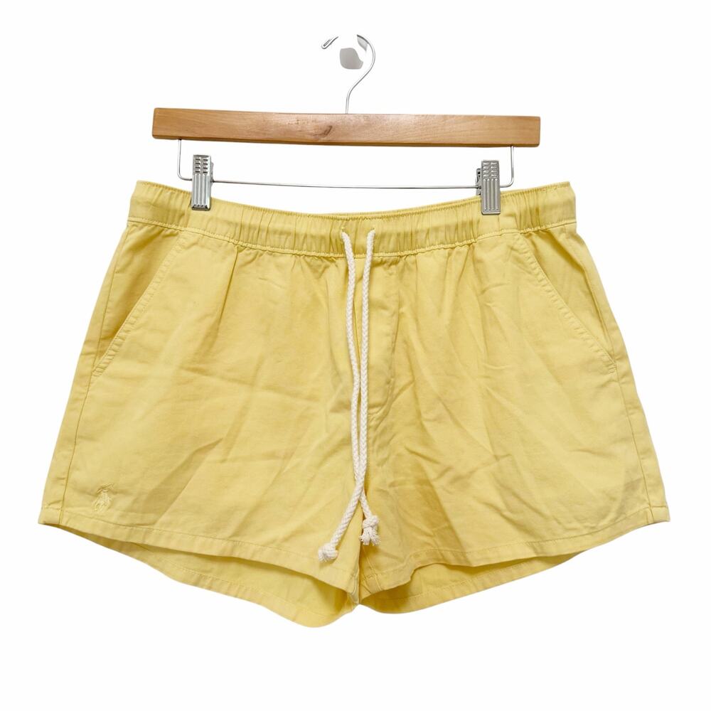 Polo Ralph Lauren Yellow Drawstring Chino Shorts Sz S